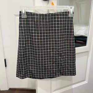 H&M Houndstooth Mini Skirt